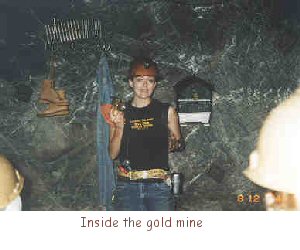 Inside the gold mine.